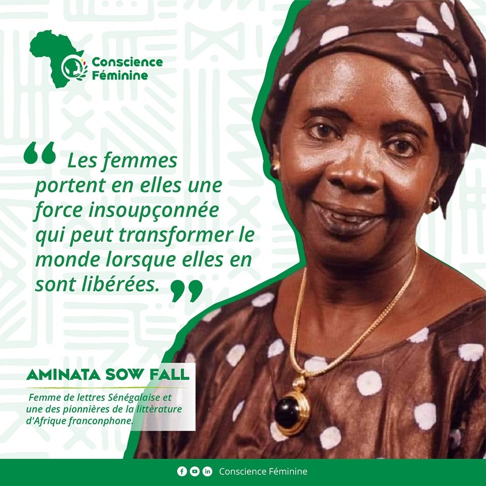 Nous célébrons la puissance des mots exprimés par Aminata Sow Fall
